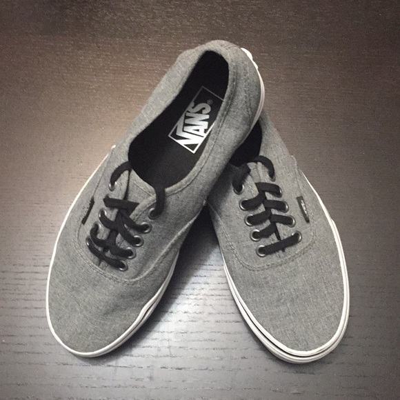 vans heather grey shoes